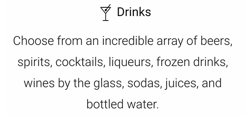 Always Included - Drinks